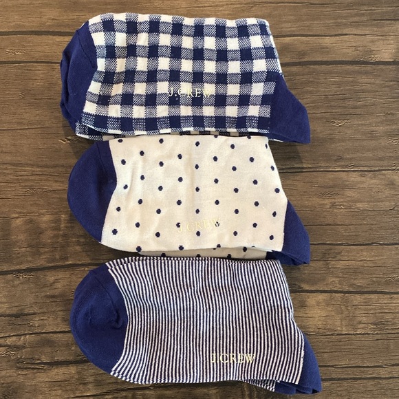 J. Crew Set Of Three Tartan Bootie Socks - Picture 9 of 9